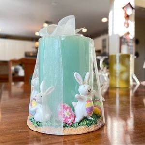 Easter Candle Holder With Candle